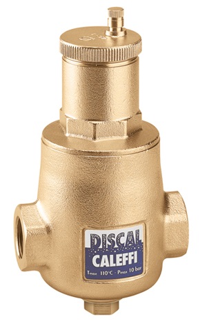 Caleffi 551 DISCAL Automatický odlučovač vzduchu 5/4&quot; s vypúšťaním PN10 5655154