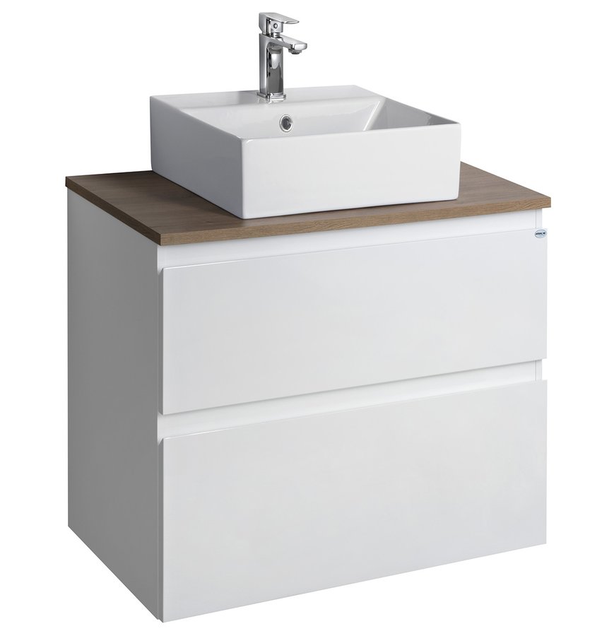 Súprava kúpeľňového nábytku ALTAIR, šírka 67,6 cm, biela/dub emporio AI270-01