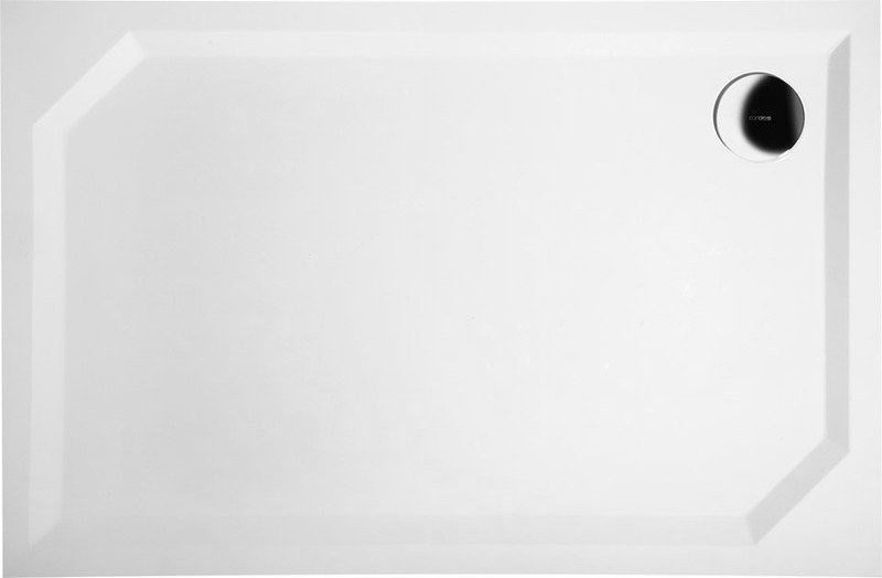 SARA sprchová vanička z litého mramoru, obdélník 90x75x3,5 cm, hladká HS9075