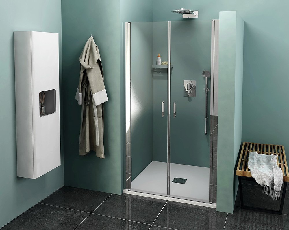 ZOOM LINE sprchové dvere dvojkrídlové 900mm, číre sklo ZL1790