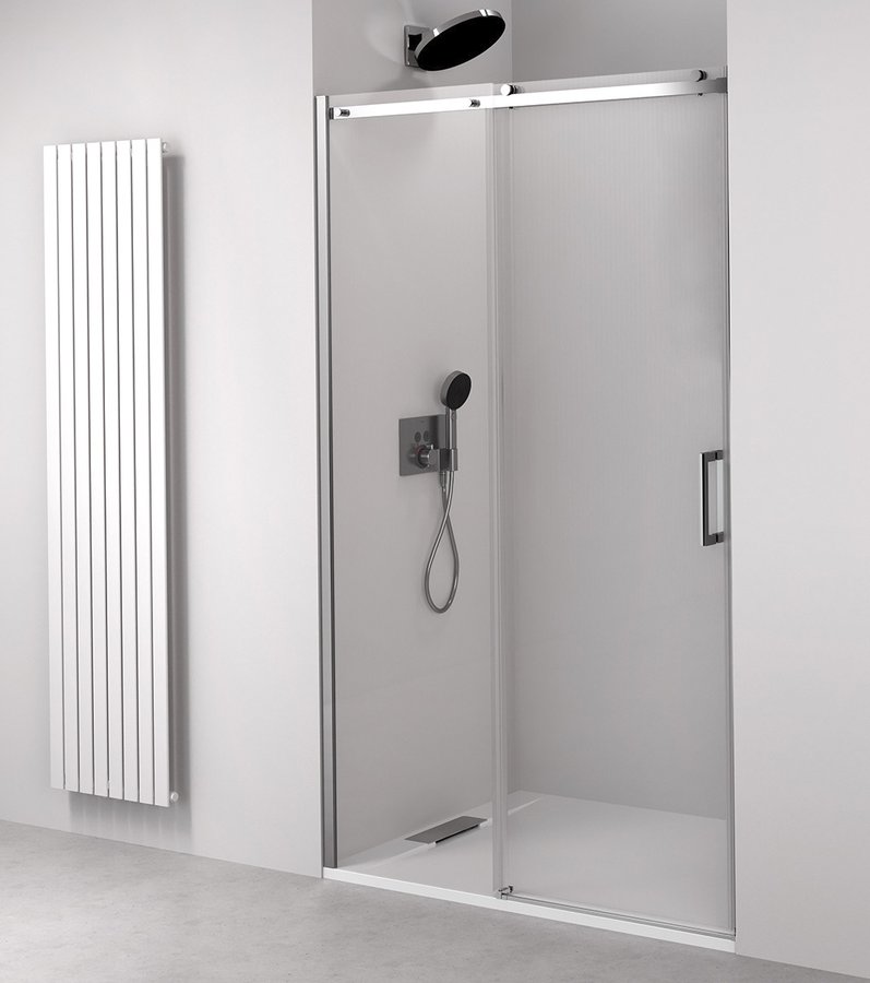 THRON LINE ROUND sprchové dveře 1600 mm, kulaté pojezdy, čiré sklo TL5016-5005