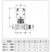 CALEFFI 221S Termostatický radiátorový ventil přímý DN10 - 3/8" PN10 s hlavicí 403