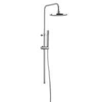 CORNELI sprchový sloup k napojení na baterii CE10S, hlavová, ruční sprcha, chrom