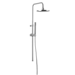 CORNELI sprchový sloup k napojení na baterii CE10S, hlavová, ruční sprcha, chrom