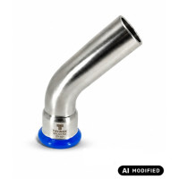 TAVINOX OBLOUK 45° M x F