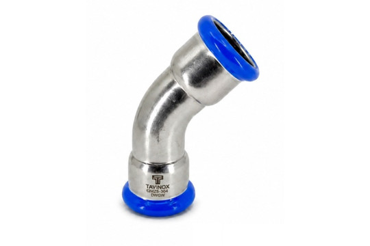 TAVINOX Oblouk 45° FF 88,9mm AISI 316L PN16