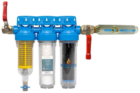IPS ALKALEX™ Home - HYDRA TRIO SET 3/4", změkčovač vody - HORIZONTÁLNÍ