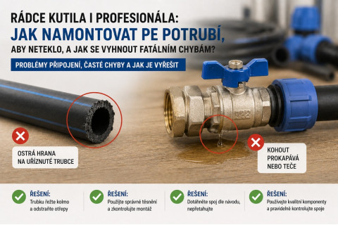 Rádce kutila i profesionála: Jak namontovat PE potrubí, aby neteklo, a jak se vyhnout fatálním chybám?