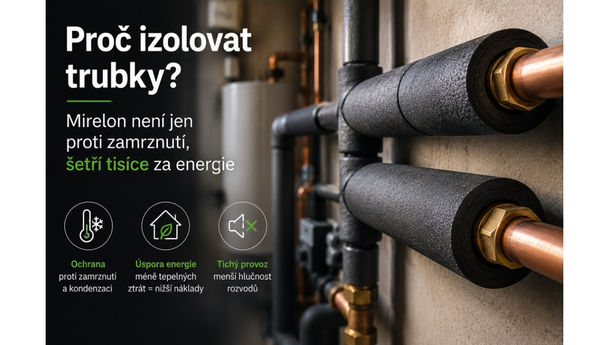Proč izolovat trubky? Izolace není jen proti zamrznutí, šetří tisíce za energie