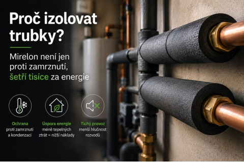 Proč izolovat trubky? Izolace není jen proti zamrznutí, šetří tisíce za energie