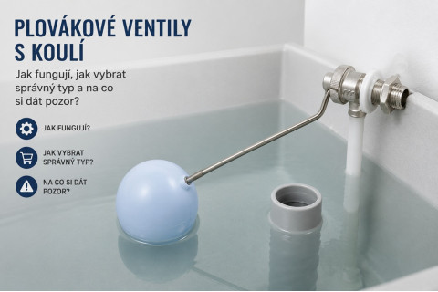 Plovákové ventily s koulí: Jak fungují, jak vybrat správný typ a na co si dát pozor?