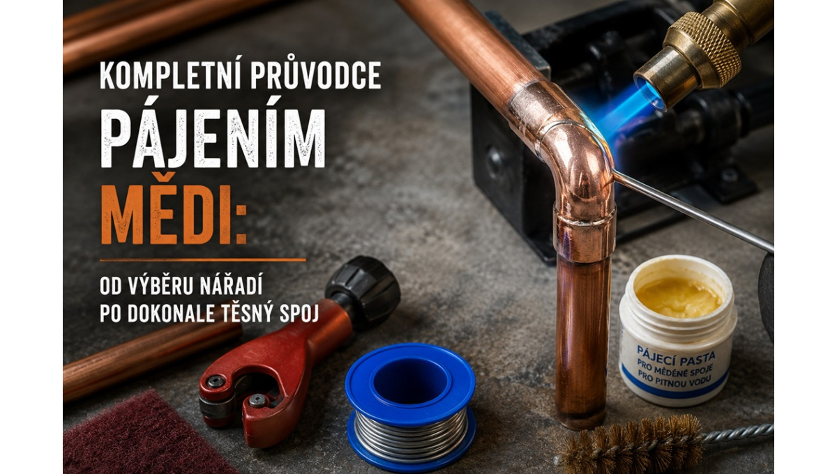 Pájení mědi: Od výběru nářadí po dokonale těsný spoj
