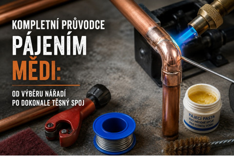 Pájení mědi: Od výběru nářadí po dokonale těsný spoj
