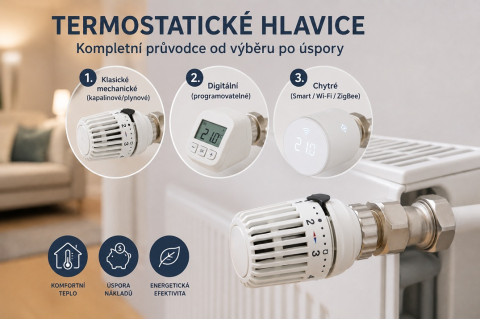 Termostatické hlavice: Kompletní průvodce od výběru po úspory 