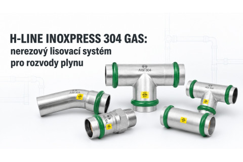 H-LINE INOXPRESS 304 GAS: nerezový lisovací systém pro rozvody plynu