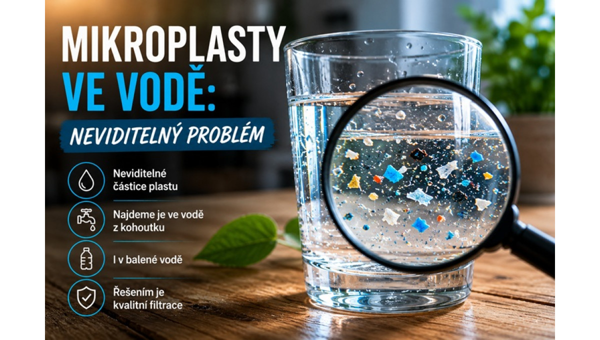 Mikroplasty ve vodě: neviditelné částice, které pijeme každý den