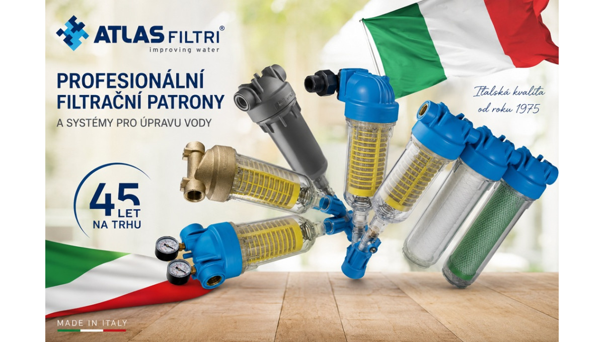 Atlas Filtri – profesionální filtrační patrony a systémy pro úpravu vody