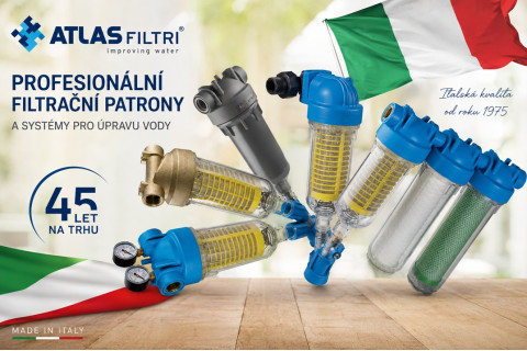 Atlas Filtri – profesionální filtrační patrony a systémy pro úpravu vody