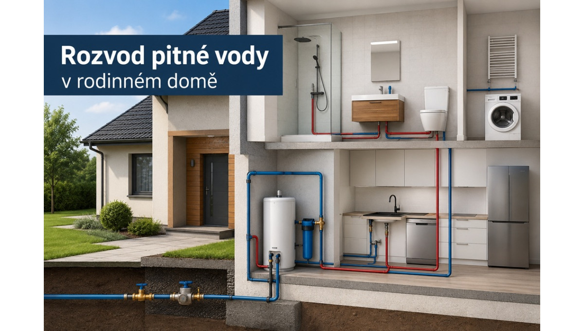 Rozvod pitné vody v rodinném domě