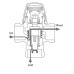 ESBE VTA 312 Termostatický směšovací ventil 1/2" (35°C - 60°C) Kvs 1,2 m3/h