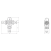 ESBE VTS 552 Termostatický směšovací ventil 3/4" (50°C - 75°C) Kvs 3 m3/h