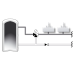 ESBE VTA 312 Termostatický směšovací ventil 1/2" (35°C - 60°C) Kvs 1,2 m3/h