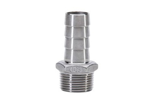 NEREZ Hadičník s vnějším závitem 1/8" x 7 AISI 316 Tmax 220°C