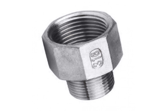 NEREZ Obrácená redukce 3/8" x 1/2" AISI 316 Tmax 220°C