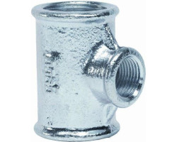 Pozink T-kus redukovaný 2" x 1" x 2"