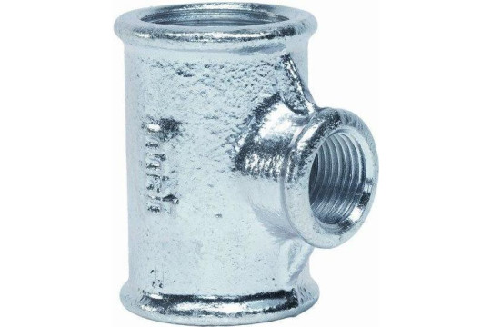 Pozink T-kus redukovaný 2" x 6/4" x 2"
