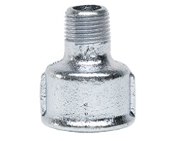 Pozink nátrubek redukovaný dlouhý 1" x 3/4"