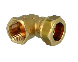 Mosazné svěrné koleno - vnitřní závit 3/8" x 12 mm