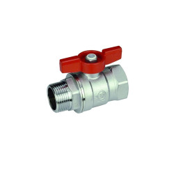 GIACOMINI R254D kulový kohout FM1/2" závitový, motýl, voda, mosaz/chrom