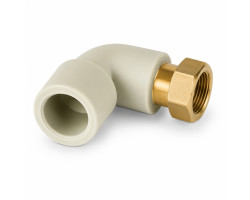 PPR Koleno 90° s převlečnou maticí 25 x 3/4" - kovový dřík
