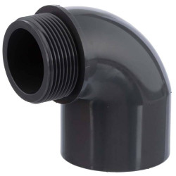 PVC koleno 90° s vnějším závitem 63mm x 2" 
