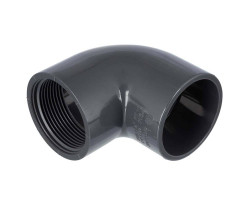 PVC koleno 90° s vnitřním závitem 63mm x 2" 