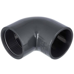 PVC koleno 90° s vnitřním závitem 50mm x 6/4" 