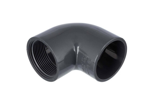 PVC koleno 90° s vnitřním závitem 50mm x 6/4" 
