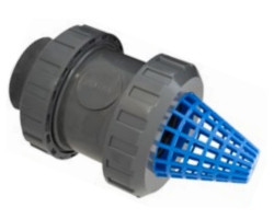 PVC zpětná klapka 50mm se sacím košem PN16