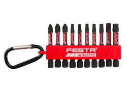 Sada torzních bitů FESTA INDUSTRY PH-PZ-TORX S2 1/4" 50mm 10ks