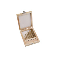 Sada frézovacích vrtáků HSS TITAN 6ks 3-8mm Sada frézovacích vrtáků HSS TITAN 6ks 3-8mm