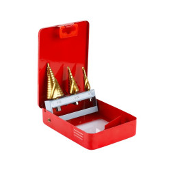 Sada stupňovitých vrtáků FESTA TiN 3ks (4-32 mm) Sada stupňovitých vrtáků FESTA TiN 3ks (4-32 mm)