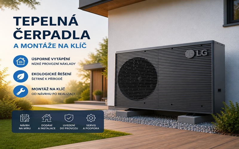 Certifikované profesionální montáže tepelných čerpadel LG