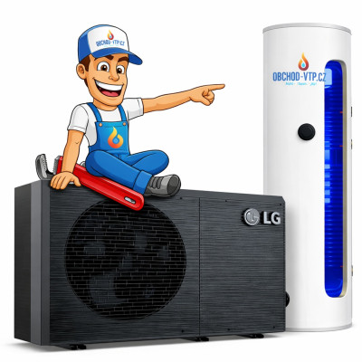Tepelné čerpadlo LG Therma V HM051MRS 5,5kW Monoblok S2 s TUV a montáží na klíč