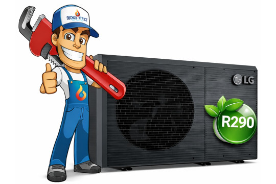 Tepelné čerpadlo LG ThermaV 16kW R290 MONOBLOK, model HM163HF.UB60 s montáží na klíč