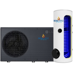 Tepelné čerpadlo LG ThermaV 16kW + TUV 200l R290 MONOBLOK, model HM163HF.UB60 s montáží na klíč