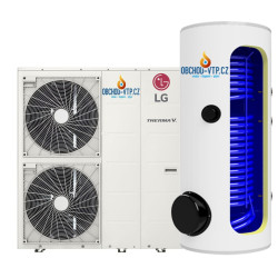 Tepelné čerpadlo LG ThermaV, 12 kW + TUV 200l Monoblok R32 s montáží na klíč