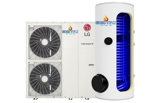 Tepelné čerpadlo LG ThermaV, 16 kW + TUV 200l Monoblok R32 s montáží na klíč