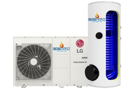 Tepelné čerpadlo LG ThermaV, 9 kW + TUV 200l Monoblok R32 s montáží na klíč