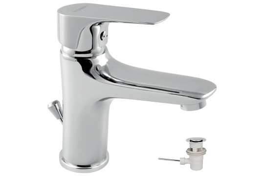 Umyvadlová baterie s výpustí Titania Nice chrom